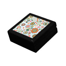 Garden flower drawings trinket boxes