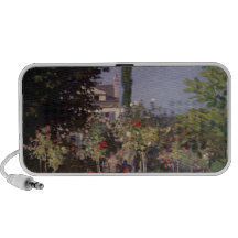 Garden Flowers by Claude Monet iPod Speaker