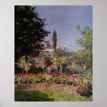 Garden Flowers by Claude Monet Posters