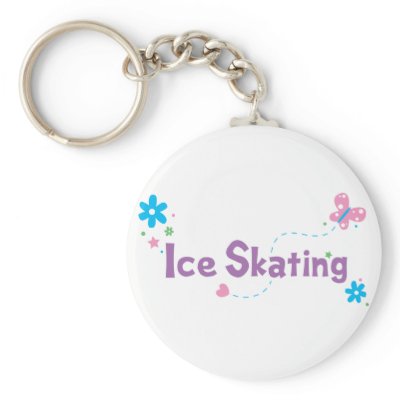 Garden Flutter Ice Skating Key Chains by truetomboy