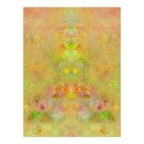 Garden Fountain Impressionist Fractal posters