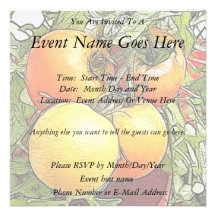 Garden Fresh Heirloom Tomatoes Custom Invite