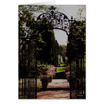 Garden Gate Filoli Gardens Card