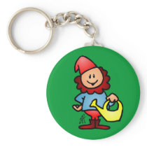Garden gnome key chain
