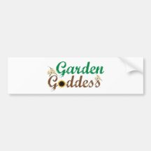 Garden Goddess Bumper Sticker