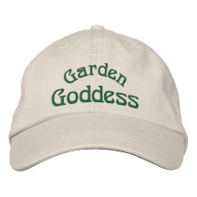 Garden Goddess Funny Embroidered Hat