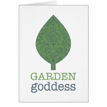 Garden Goddess Paisley Greeting Cards