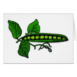 Garden Green Pea Pods Card