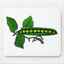 Garden Green Pea Pods Mousepad