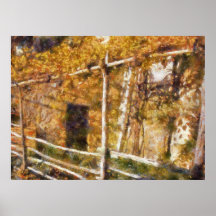 Garden in Castel Nuovo Plakatdruck