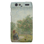 Garden in Montmartre with lovers Droid RAZR Cover