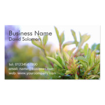 Garden Nature Business Cards