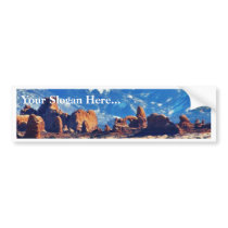 Garden Of Eden At Arches National Park Bumper Sticker