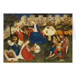Garden of Eden medieval art Greeting Card