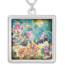 Garden Of Flowers and Butterflies Jewelry