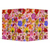 Garden of Flowers Vinyl Binder