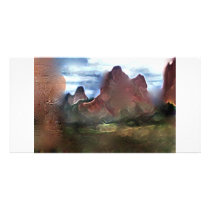 garden of gods colorado abstract picture card