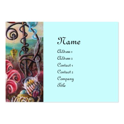 GARDEN OF MELISSA blue white red brown purple Business Cards by AiLartworks