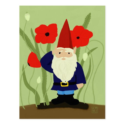 Garden of Remembrance Gnome Postcard