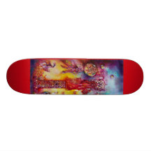 GARDEN OF THE LOST SHADOWS, FAERY AND BUTTERFLIES CUSTOM SKATE BOARD