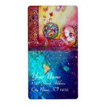 GARDEN OF THE LOST SHADOWS / FAIRY AND BUTTERFLIES PERSONALISED SHIPPING LABEL