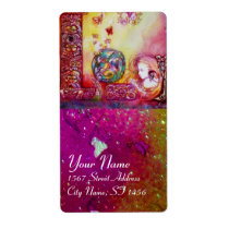 GARDEN OF THE LOST SHADOWS / FAIRY AND BUTTERFLIES PERSONALISED SHIPPING LABEL