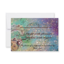 GARDEN OF THE LOST SHADOWS / MAGIC BUTTERFLY RSVP PERSONALIZED ANNOUNCEMENT
