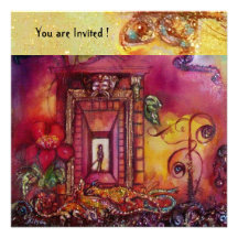 GARDEN OF THE LOST SHADOWS -SNAKES AND IGUANAS INVITATION
