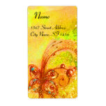 GARDEN OF THE LOST SHADOWS,yellow brown gold green labels