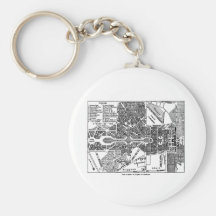 Garden of Versailles Map Key Chains