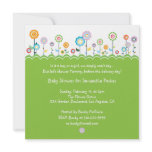 Garden Party Baby Shower Invitation Card