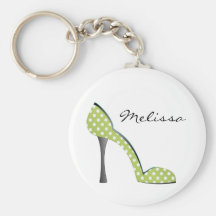 Garden Party Dot Shoe Keychains
