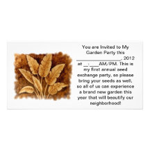 Garden Party Seed Exchange Custom Photo Card