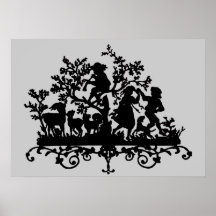 Garden Party With Children Dancing #2 Posters