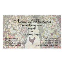 Garden Path with Chickens by Gustav Klimt Business Card Template