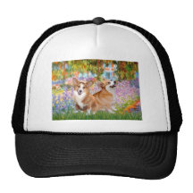 Garden - Pembroke Welsh Corgis (two) Mesh Hats