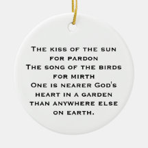 Garden Prayer Ornament