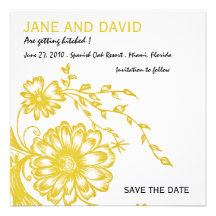 Garden - Save the date card Custom Invites