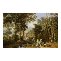 Garden Scene on the Broganza Shore posters