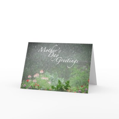 Garden Shower Mother's Day Greetings Cards by Bebops