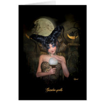 Garden spells greeting card