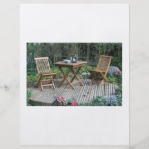 Garden table and chairs flyers