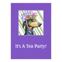 Garden Tea Party Invitations