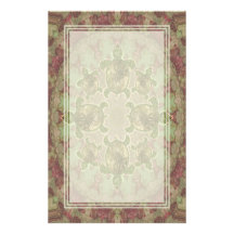 Garden Turtles Pattern Blank Stationery