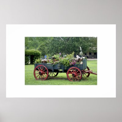 Garden Wagon Poster by Lollipopdesigns