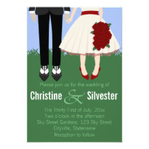 Garden Wedding, 3.5x5 wedding Personalized Invitation