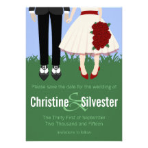 Garden Wedding, 5x7 save the date Custom Announcement
