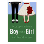 Garden Wedding, engagement party Card