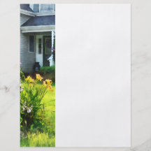 Garden with Coneflowers and Lilies Flyer