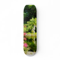 Garden With Statue Freeport Bahamas Skateboard Deck
